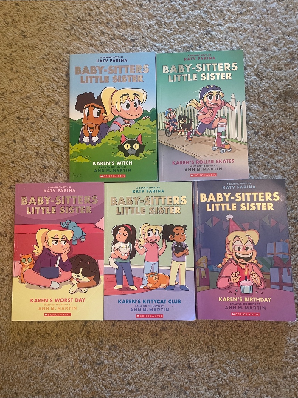 Scholastic Baby-Sitters Little Sister Graphic Novels set of 5